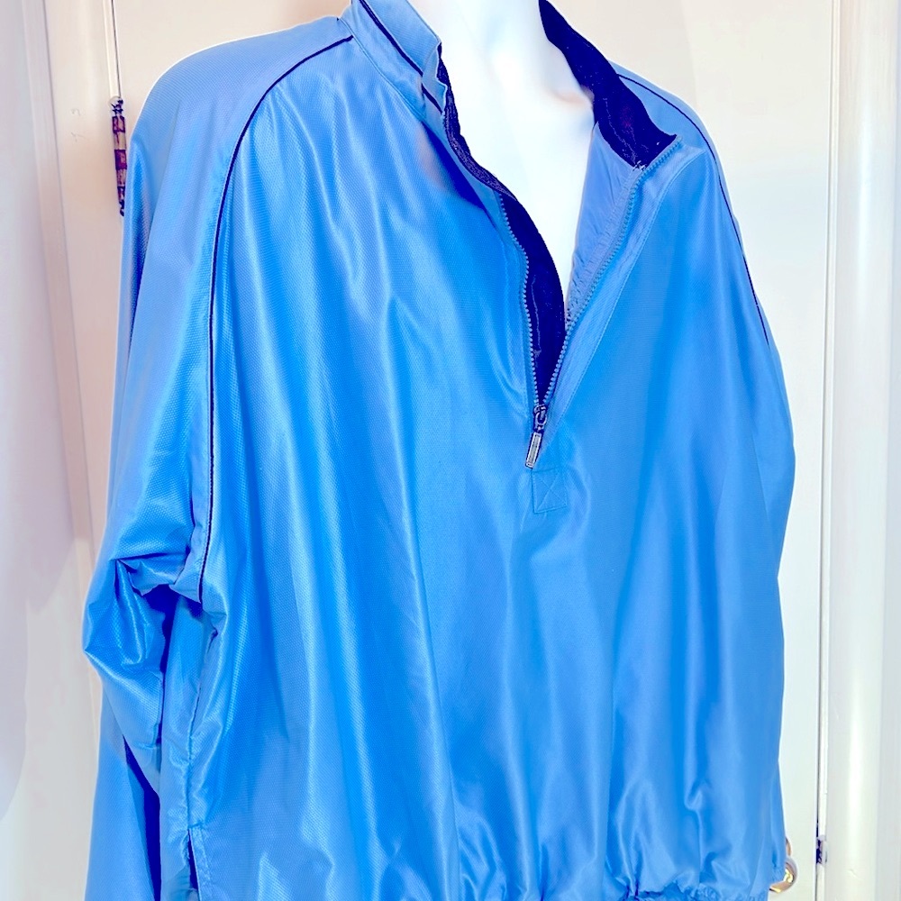 Bollé Light Blue Golf 1/2 Zip up Lined Pullover Windbreaker XL - Picture 8 of 12